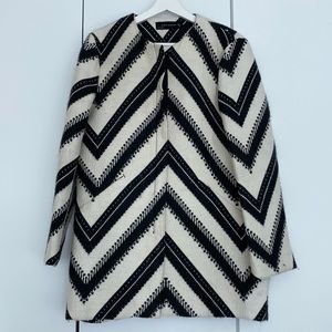 Zara monochrome design coat